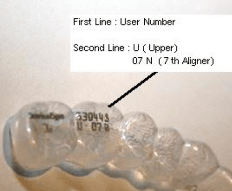 Invisalign aligner user number
